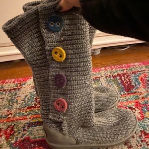 Grey Ugg Sweater Boots